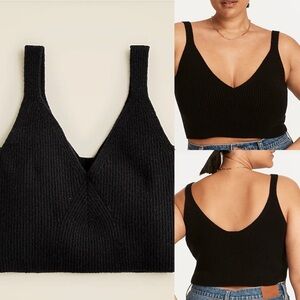 Jcrew 100% cashmere cropped tank